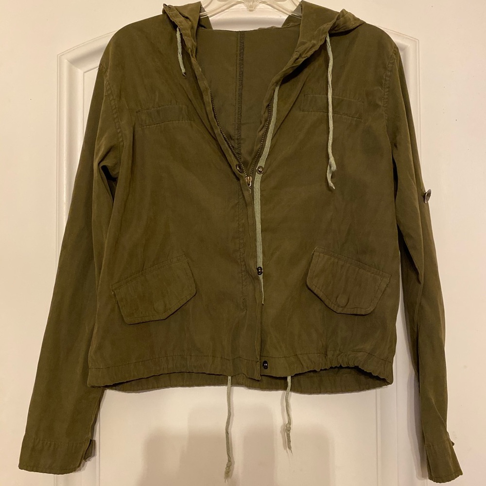 💛Brandy Melville Olive utility jacket (vintage)💚